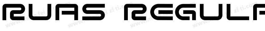 Ruas Regular Regular字体转换